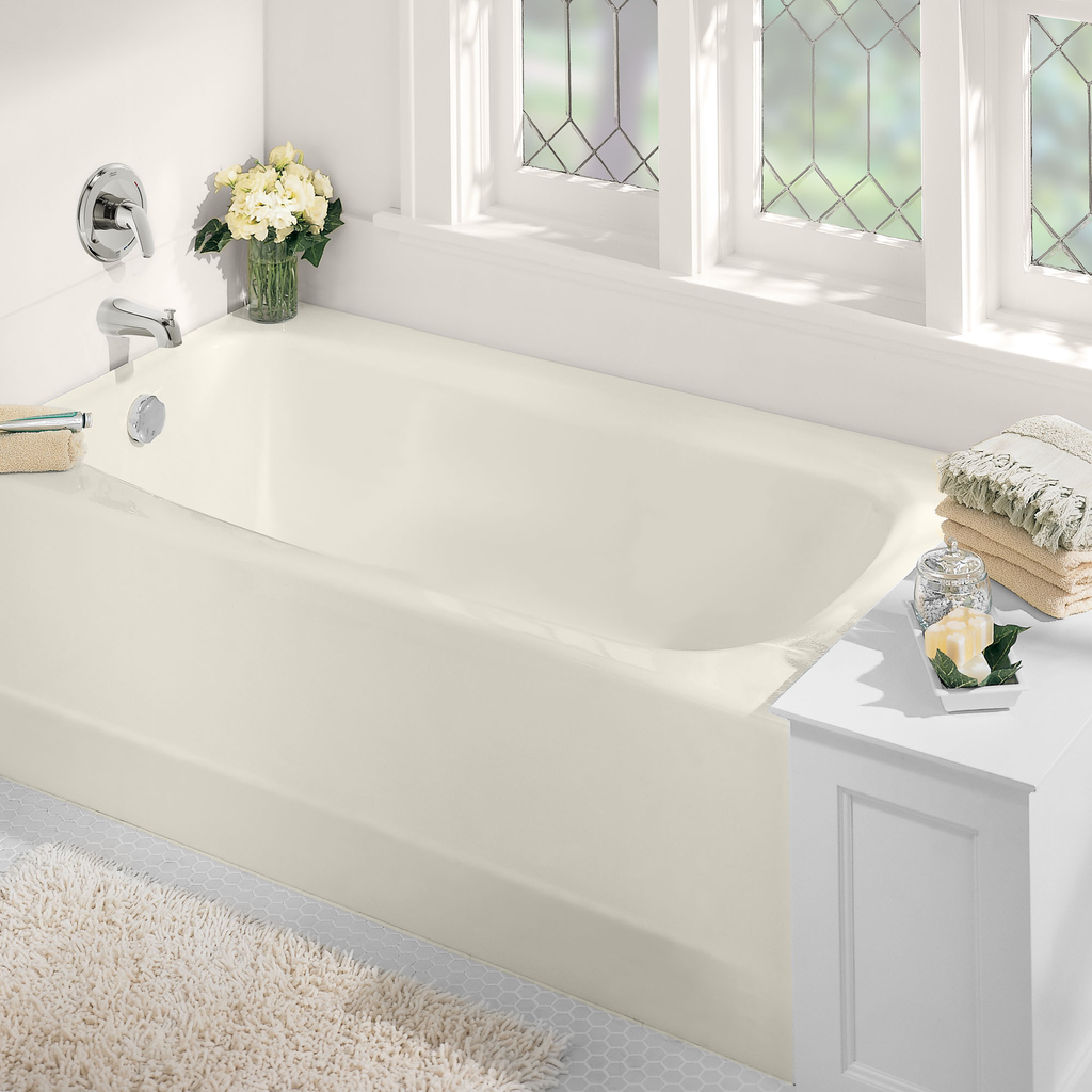 Cambridge® Americast® 60 x 32-Inch Integral Apron Bathtub With Left-Hand Outlet, Linen