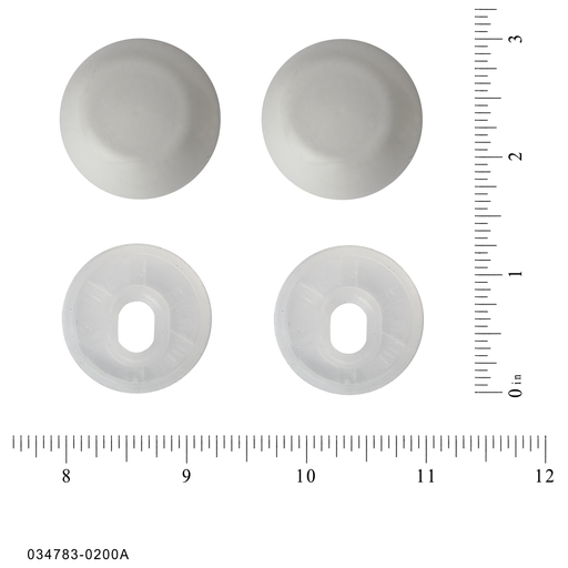 Toilet Bolt Cap Kit, White