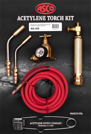 AIR ACETYLENE TORCH KIT, TURBO, AJ4-T TIP, AJ6-T TIP, STRAIN RELIEF