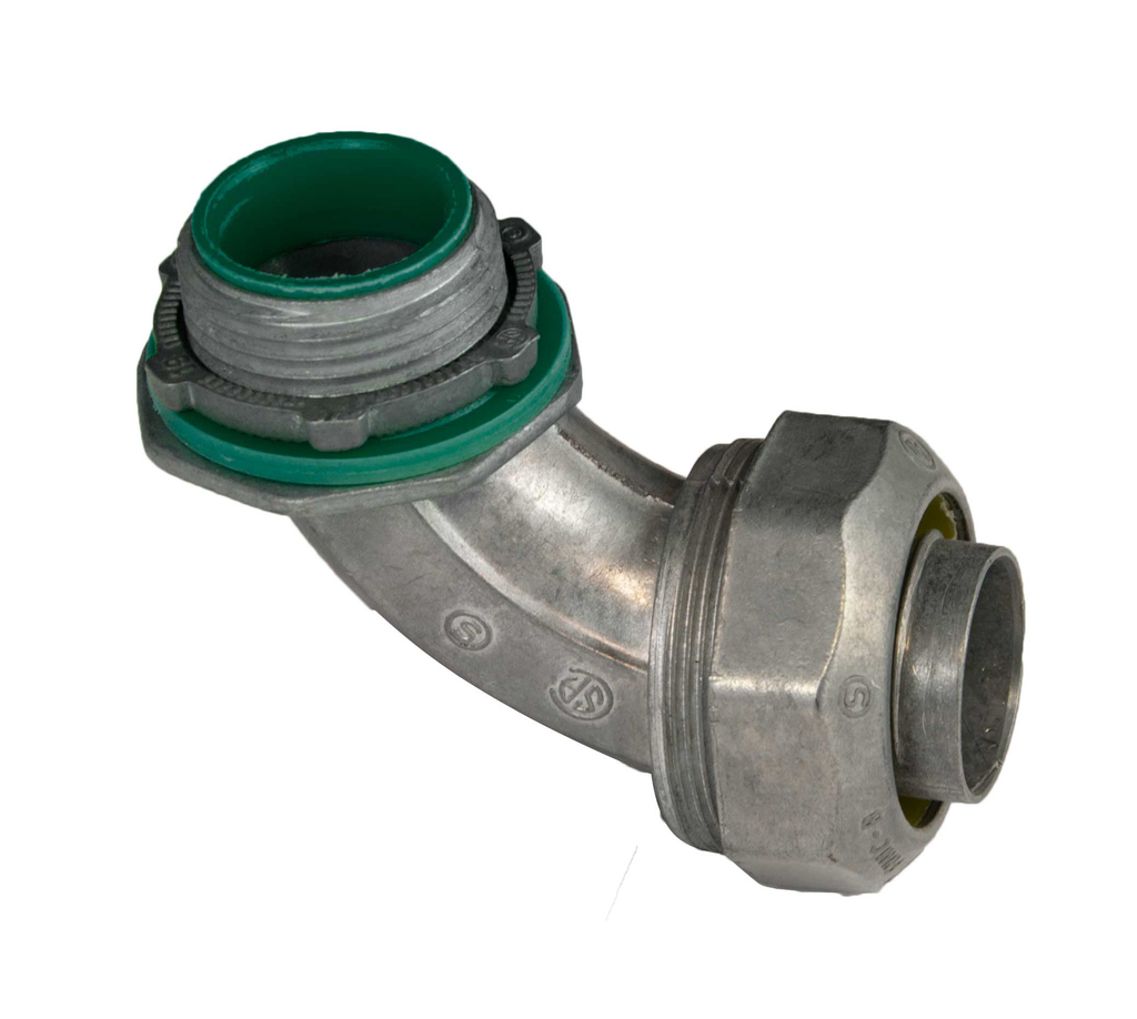 Product image for Allied LTD25090ICKON 2-1/2" 90. Zinc Die Cast Liquid Tight Connector, Insulated Throat
