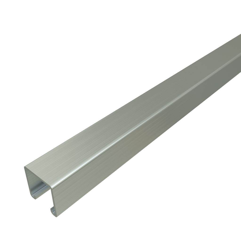Product image for Unistrut A1000 20HG 1-1/4" x 1-1/4" x 20', 14 Gauge, Hot-Dip Galvanized Steel Channel