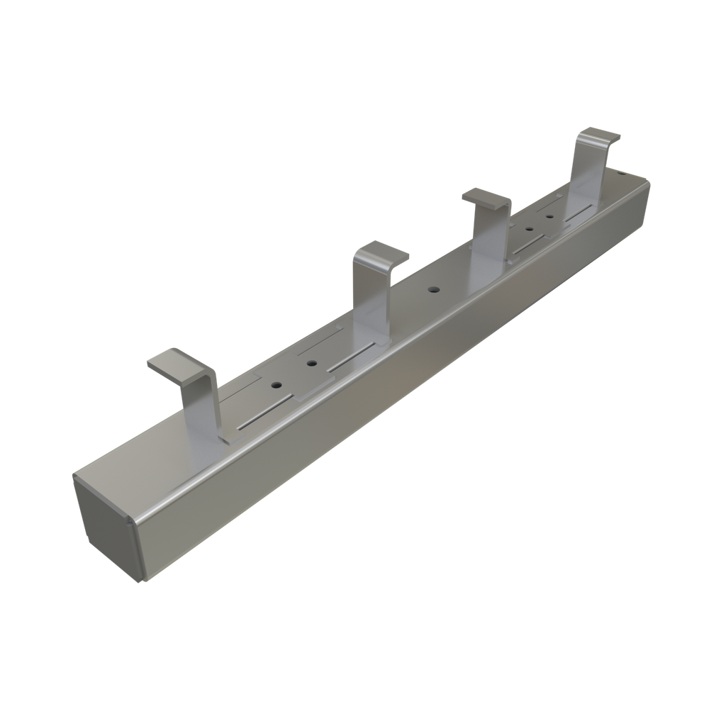Product image for Unistrut P3263X PL Concrete Insert, 12 Gauge, No Closure Strip, no End Caps, with Back Plates, Steel, Plain/Oil Finish