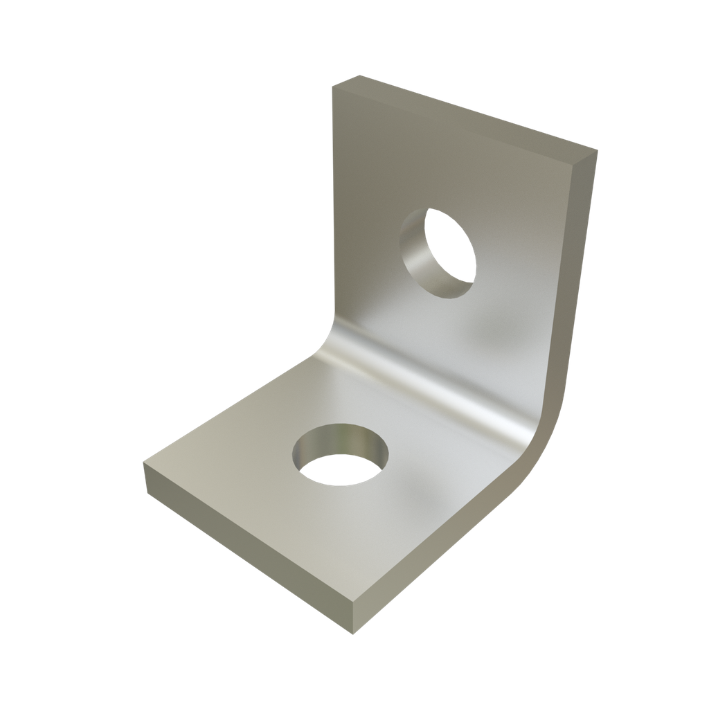 Product image for Calbrite S600002B00 90º Stainless Steel 316 2-Hole Angle Bracket