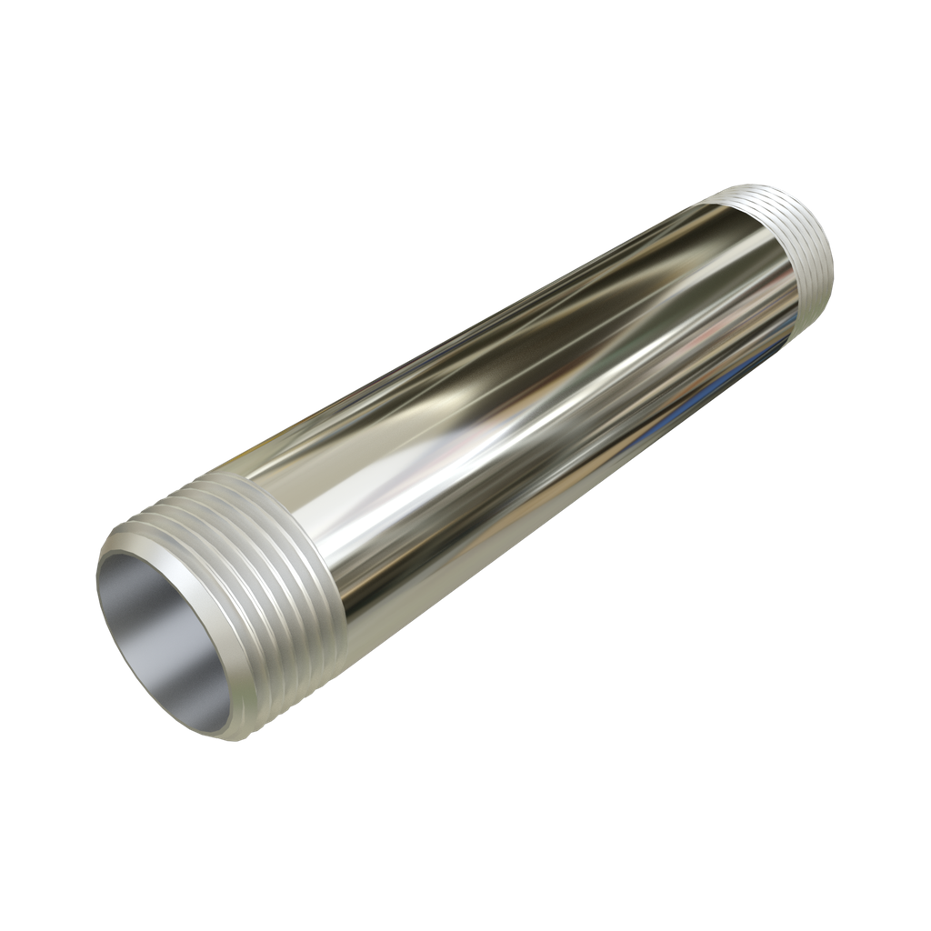 Product image for Calpipe S61560CN00 1-1/2" x 6" Stainless Steel 316 Rigid Conduit Nipple
