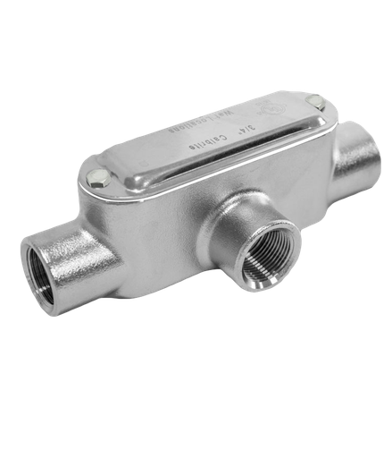 Mayer-DDS-Stainless Steel 316 T Conduit Body 1-1/2"-1