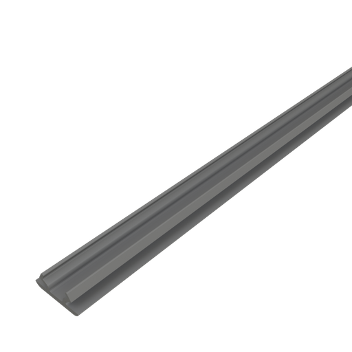 Product image for Unistrut P6184P-16GY 0.706" x 0.269" x 16' Plastic Closure Strip,Gray, 13/16" Series