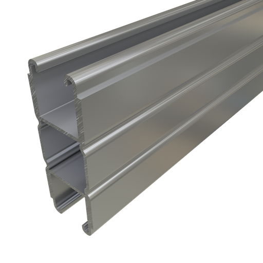 Product image for Unistrut P1004A 20PG 1-27/32" x 4-7/8" x 20' Welded Strut Channel with Side Plates, 12 Gauge, Steel, Pre-Galvanized