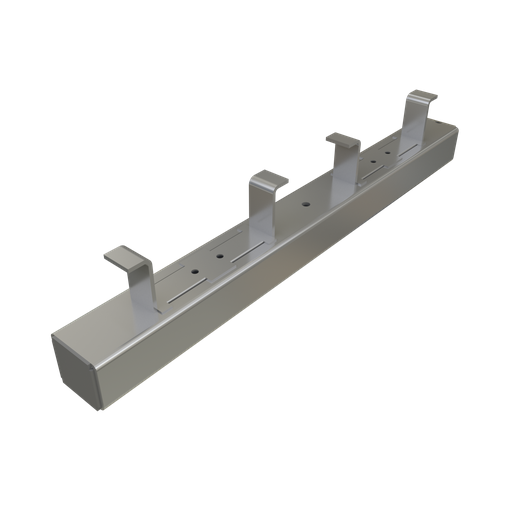 Product image for Unistrut P3263X PL Concrete Insert, 12 Gauge, No Closure Strip, no End Caps, with Back Plates, Steel, Plain/Oil Finish