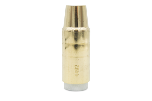 NOZZLE/INSULATOR ASSEMBLY, BRASS, 400 AMP, TAPERED