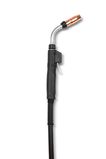 BTB SEMI-AUTOMATIC AIR-COOLED MIG GUN, 400 AMP, 25 FT, TOUGH LOCK® HD, .045, MILLER, CONVENTIONAL LINER