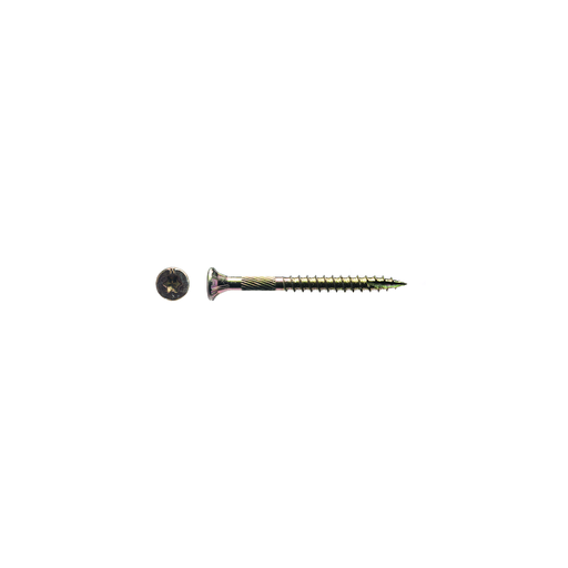 9 x 2" Gold T-25 Flat Head Screw 3M/Box