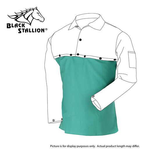 9 OZ FLAME RESISTANT COTTON 24 INCH BIB FOR CAPE SLEEVE, 24"