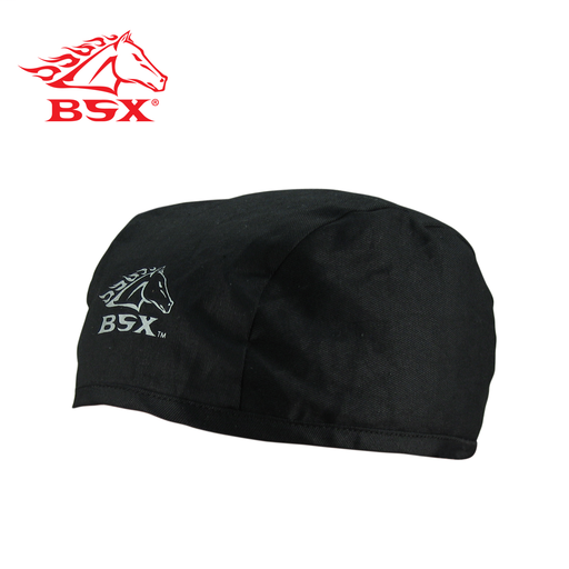 BSX BLACK - SILVER LOGO SOFTOP BEANIE CAP, N/A