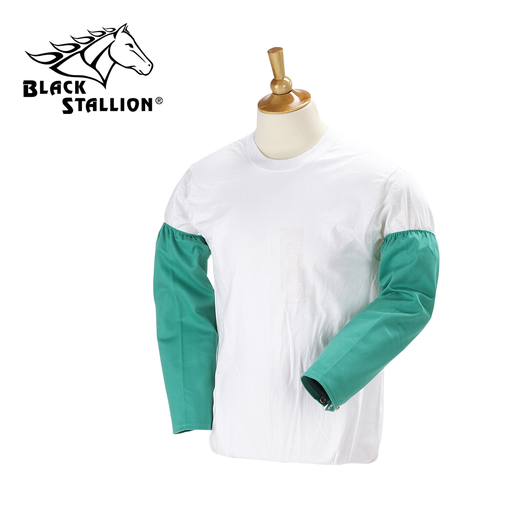 9 OZ FLAME RESISTANT COTTON 18 INCH SLEEVES -- SNAP WRIST, 18"