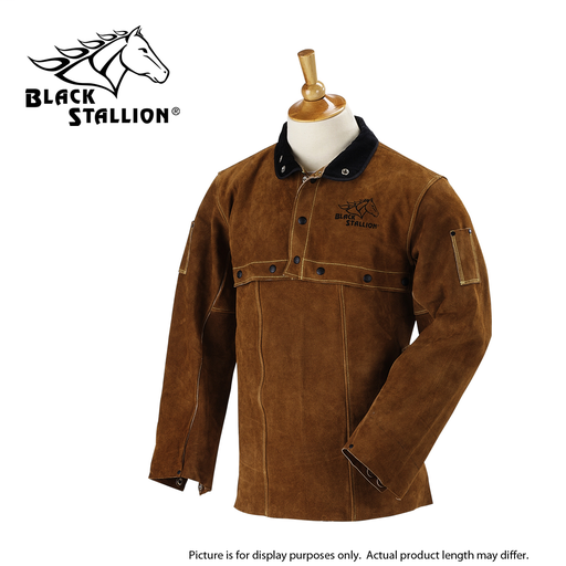 SIDE SPLIT COWHIDE LEATHER CAPE SLEEVE & 20 INCH BIB (SET), XLARGE