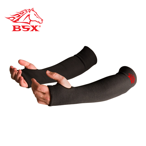 BSX STRAIGHTARM2 18" BLACK KEVLAR SLEEVES WITH THUMB HOLE, N/A
