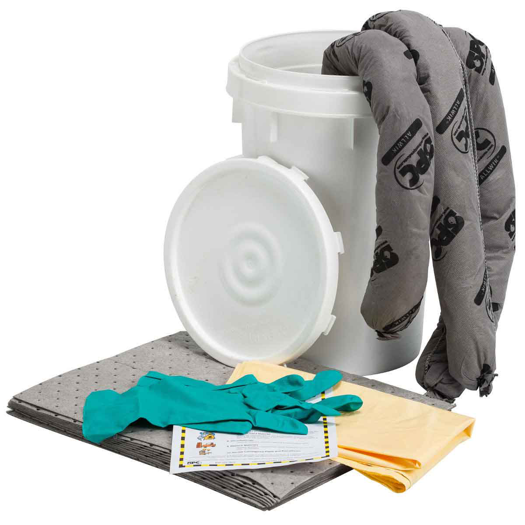 Product image for Brady SKA-BKT ALLWIK™ 6.5-Gallon Bucket Spill Control Kit - Universal Application