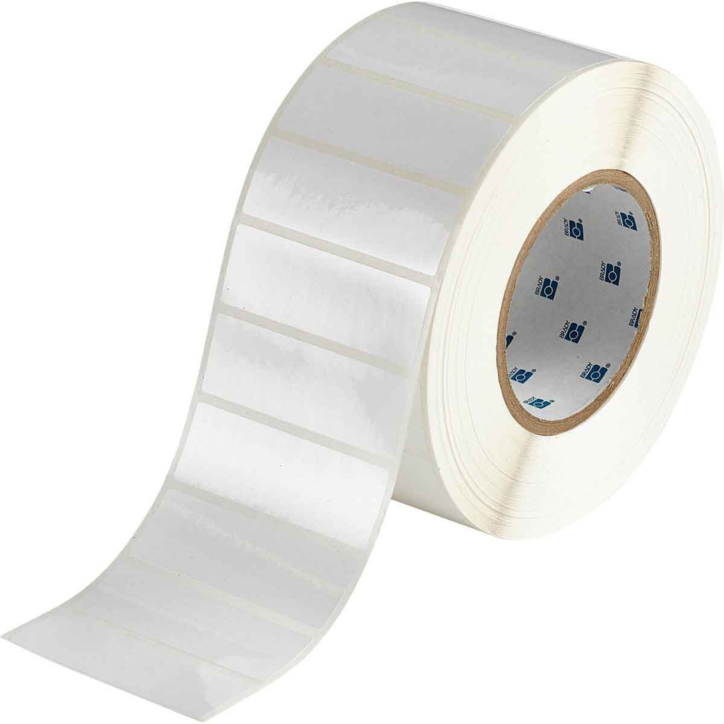 Brady THT-18-533-3 Removable Glossy Polyester labels, 1" H x 3" W, Roll of 3000 Labels Product image for Brady THT-18-533-3 Removable Glossy Polyester labels, 1" H x 3" W, Roll of 3000 Labels