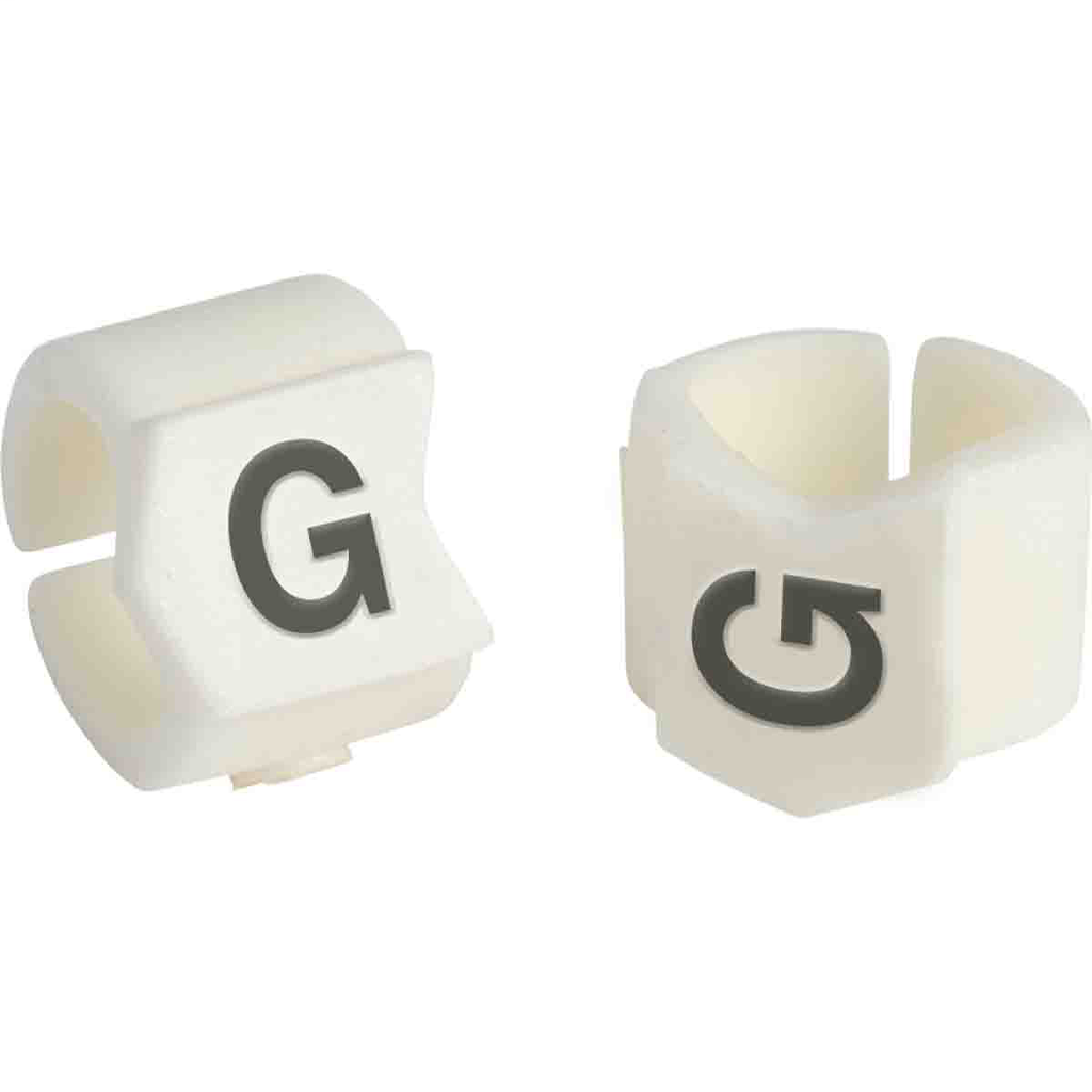 Product image for Brady SCN23-G ClipSleeve G Wire Markers, Pack of 50 Pieces, 4 AWG