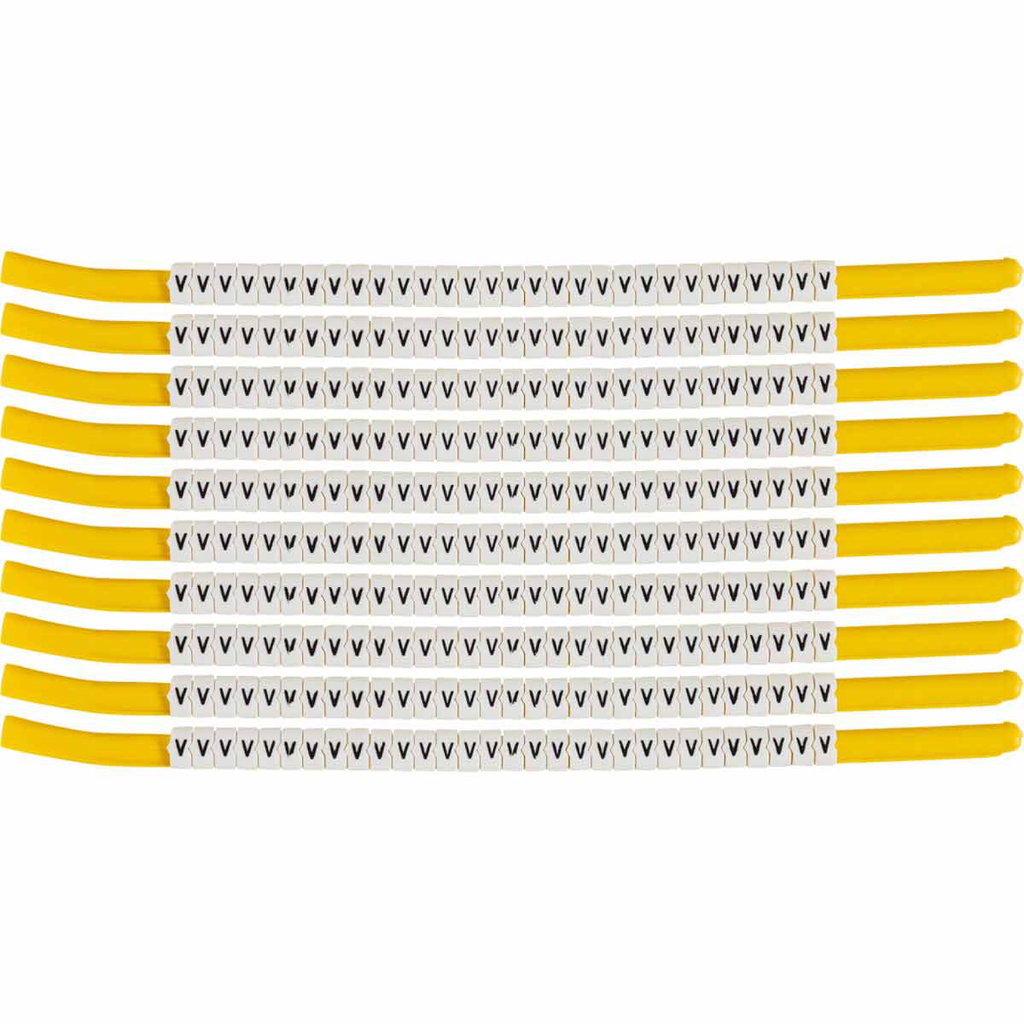 BRADY SCN18-V Wire Mkr,ClipSlv,V,SC BRADY SCN18-V Wire Mkr,ClipSlv,V,SC