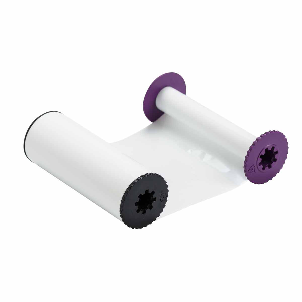 Product image for Brady 103026 MiniMark Series Printer Ribbon, Pack of 2 Rolls, White, 4" W x 290' L