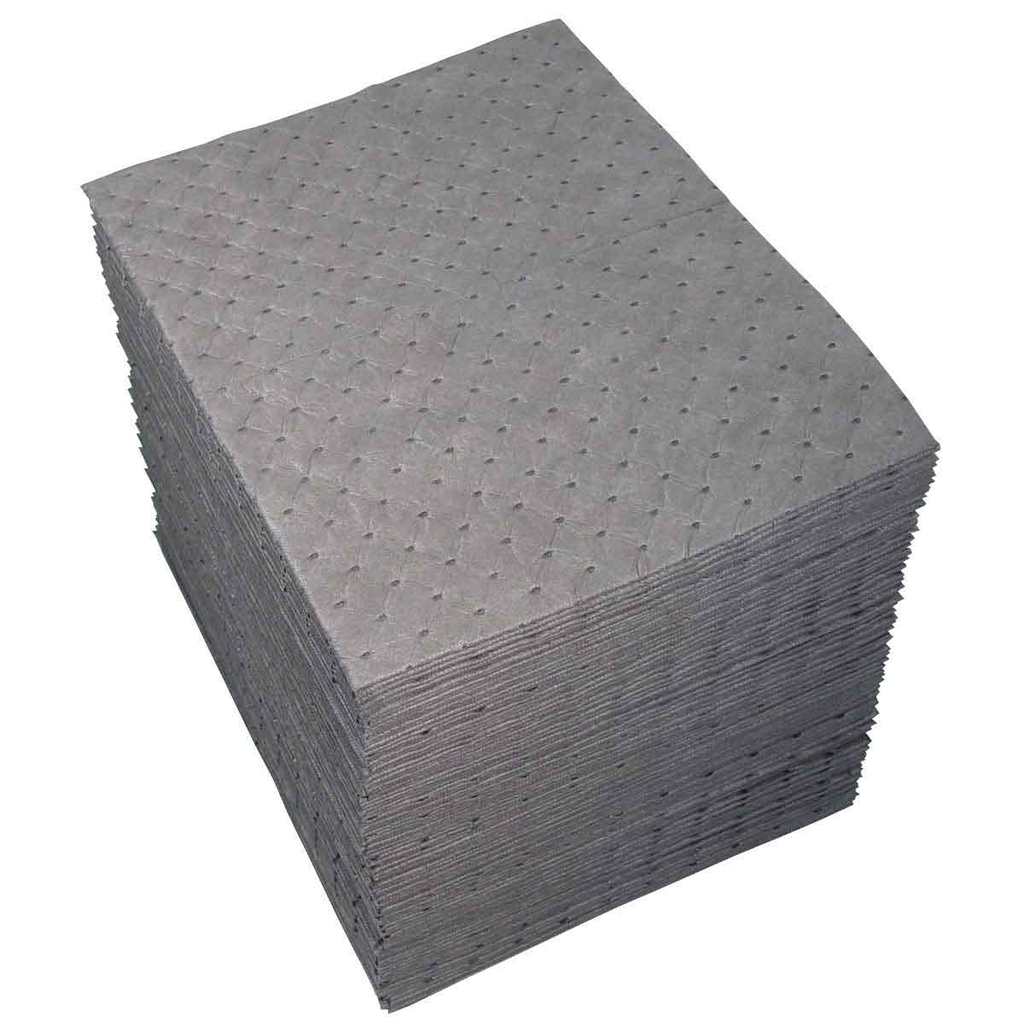 Product image for Brady UXT100 Xtra Tough Universal Absorbent Pads - Heavy Weight, 15" x 19", Absorbency Capacity 19.5 gal