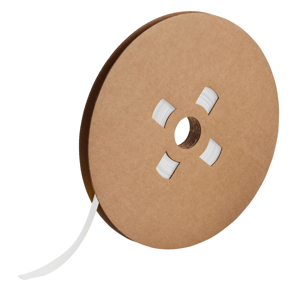 Product image for Brady HX-C-375-WT-J 3" Core Series PermaSleeve HX Heat Shrink Wire Marking Sleeves, 0.375" Dia x 150' L, White