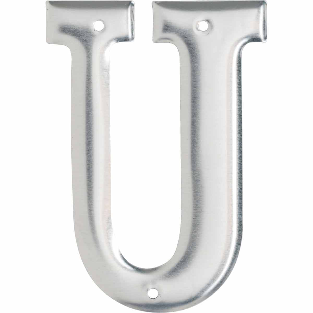 Product image for Brady 1600-U 1600 Series Permanent Aluminum Embossed Number and Letter Labels, U