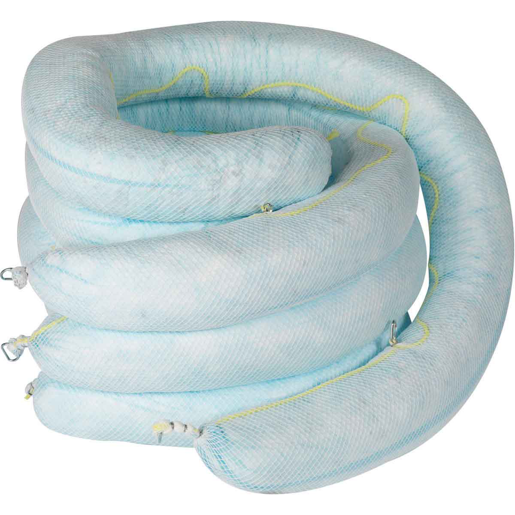 Product image for Brady ENV810 ENV™ Oil Only Absorbent Booms, 8" x 10', Absorbency Capacity 65 gal