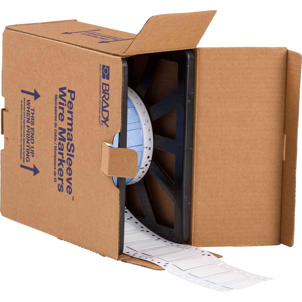 Brady PS-500-2-WT 0.500 Inch Diameter Polyolefin White Shrink Wire Marker Sleeve Roll Brady PS-500-2-WT 0.500 Inch Diameter Polyolefin White Shrink Wire Marker Sleeve Roll