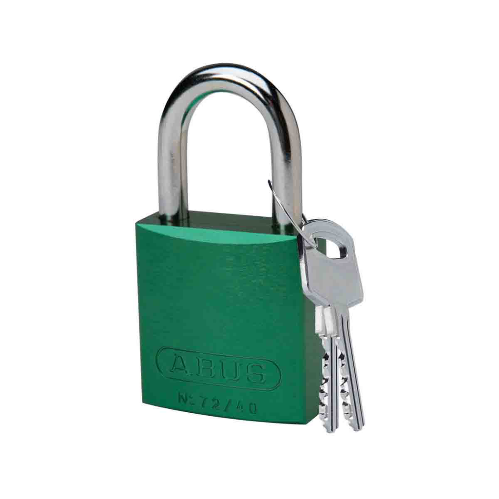 Product image for Brady 99610 ABUS Standard Size Aluminum Padlock - 6-Pin Cylinder, 1 in. Shackle Clearance
