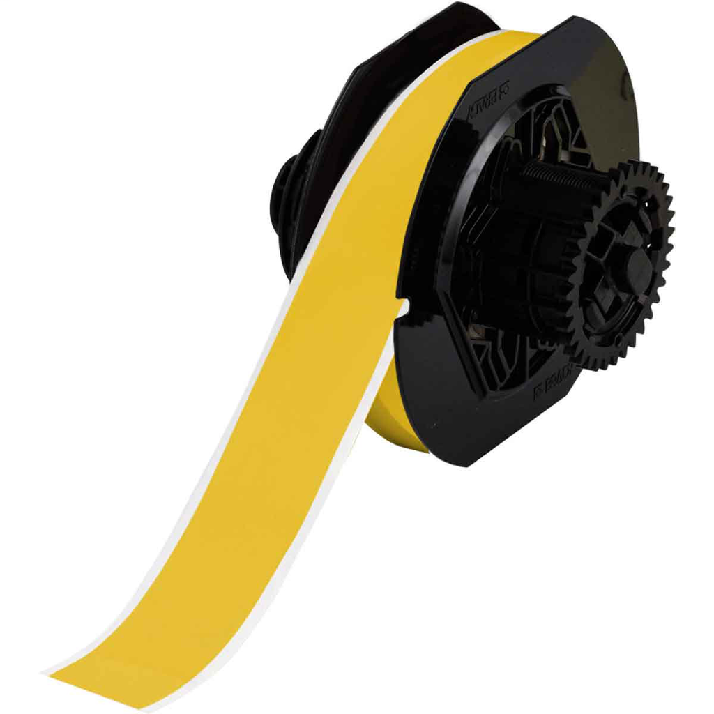 Brady B30C-1125-595-YL 1-1/8 Inch x 100 Foot Indoor/Outdoor Vinyl Yellow Label Brady B30C-1125-595-YL 1-1/8 Inch x 100 Foot Indoor/Outdoor Vinyl Yellow Label