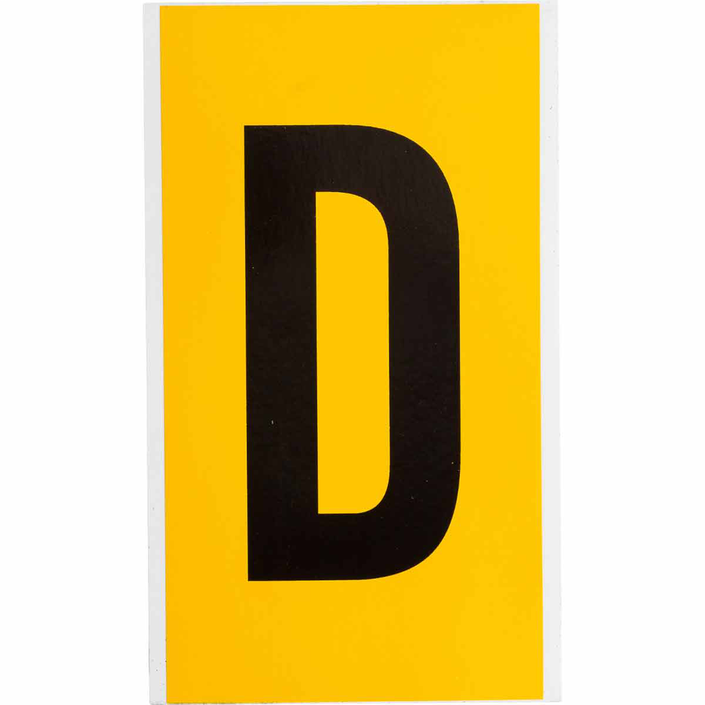 BRADY 1570-D Label,15 Series,6"H,Bk BRADY 1570-D Label,15 Series,6"H,Bk