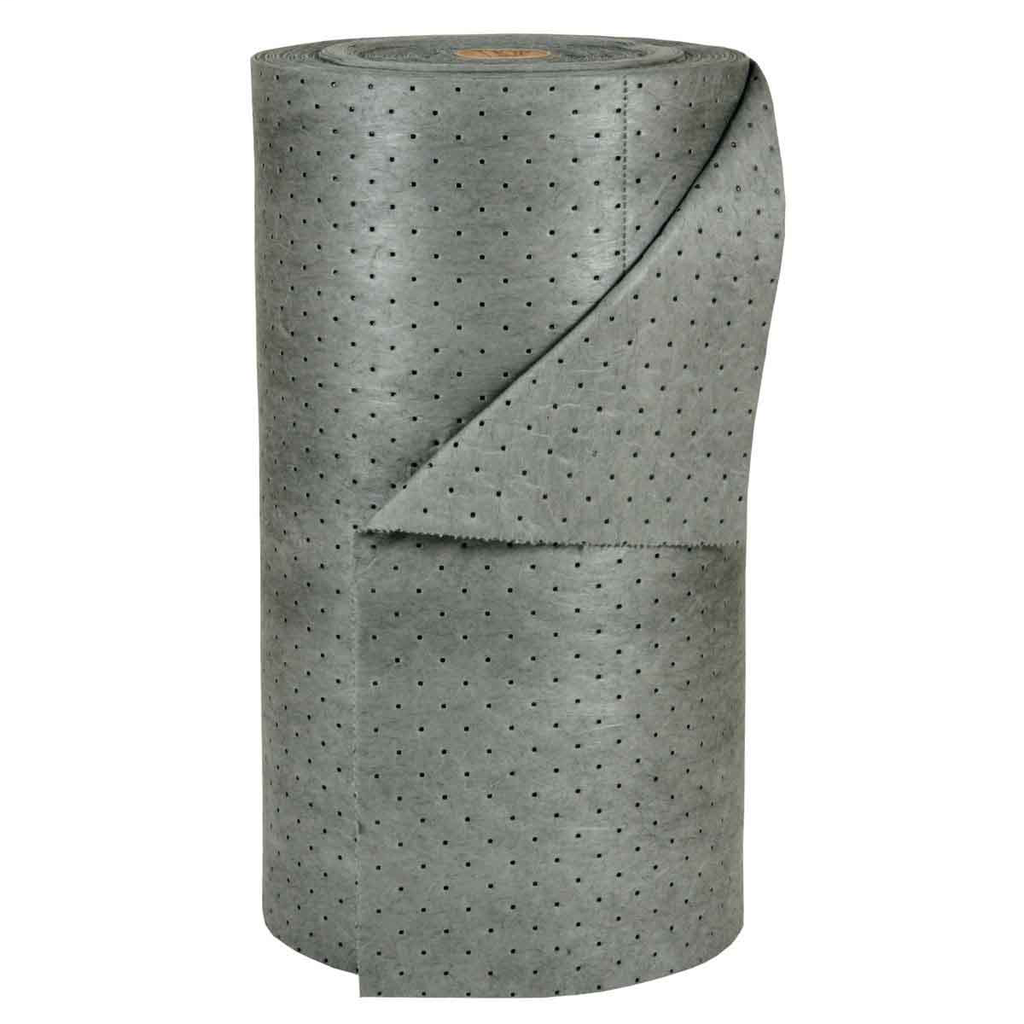 Product image for Brady MRO30-DP MRO Plus® Universal Absorbent Roll - Heavy Weight, 30" x 150', Absorbency Capacity 49 gal, Perforated Length 15"