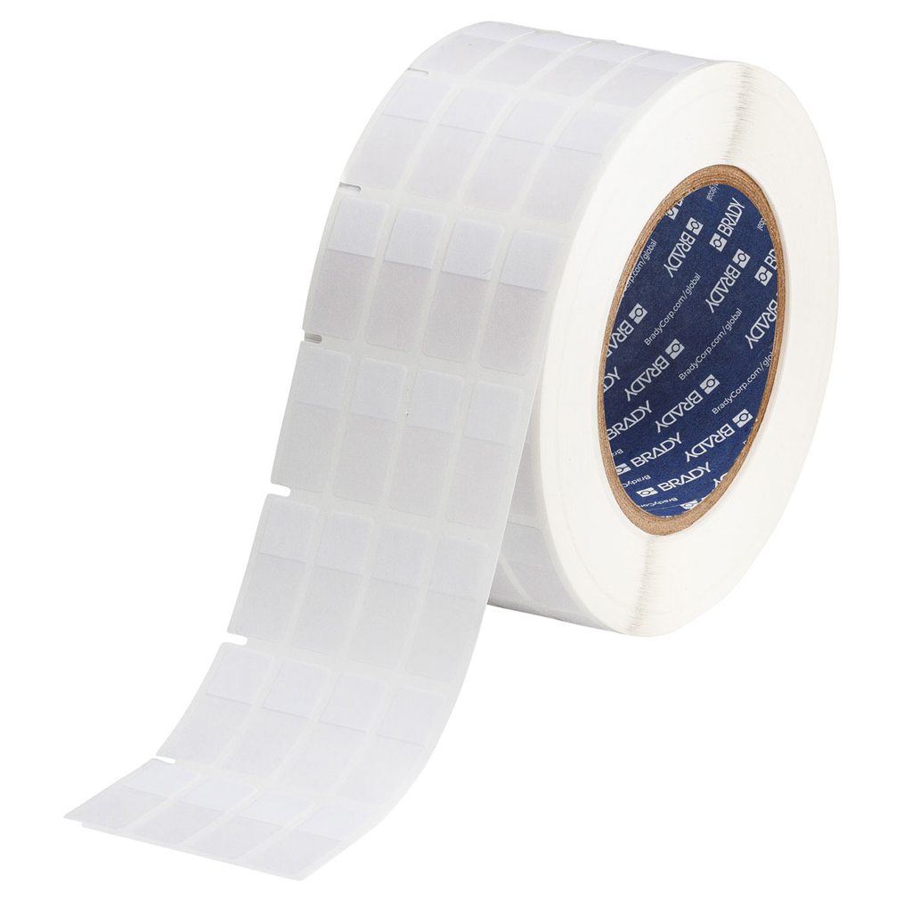 Product image for Brady THT-114-427-5 Self-Laminating Vinyl Wire and Cable Labels, 1.25" H x 0.5" W