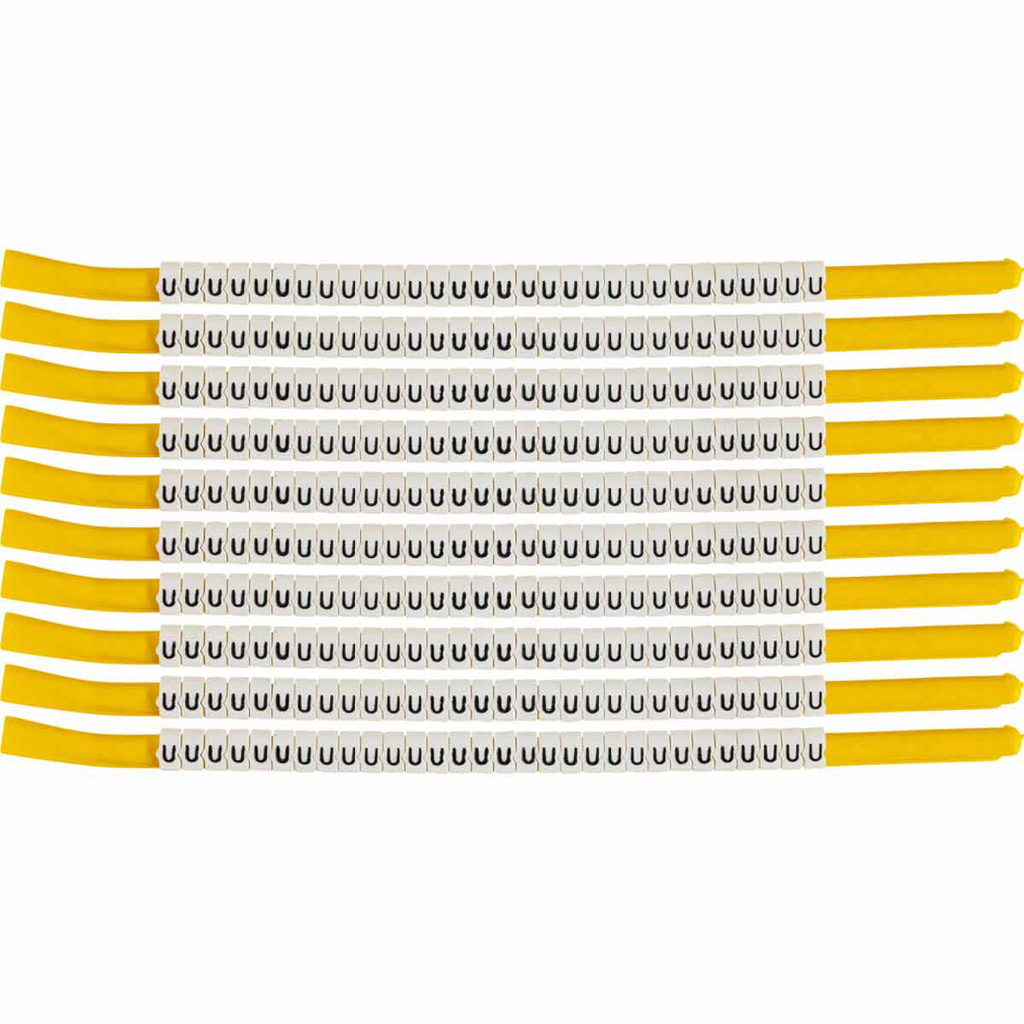 BRADY SCN18-U Wire Mkr,ClipSlv,U,SC BRADY SCN18-U Wire Mkr,ClipSlv,U,SC