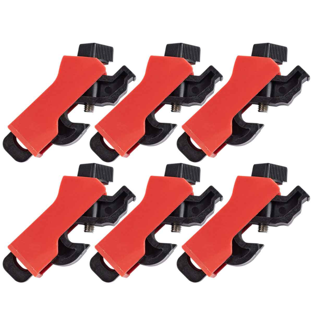 Product image for Brady 149515 Universal Mini Circuit Breaker Lockout, 6/PK