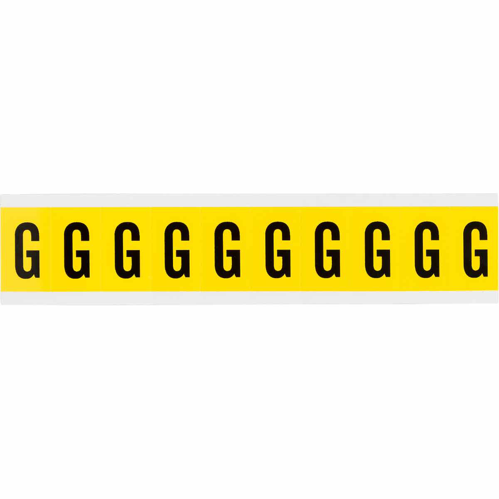 Product image for Brady 3430-G 3430 Series Repositionable Number and Letter Labels, G