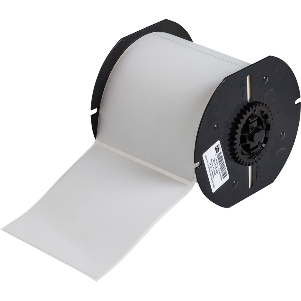 Product image for Brady B33-161-486 B33 Series Metallized Matte Polyester Labels, 4" H x 4" W, Roll of 250 Labels