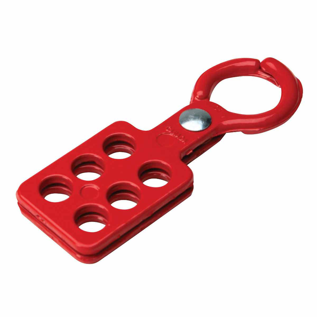 Product image for Brady 105720 Aluminum Economy Group Lockout Hasp, 1" Diameter Jaws