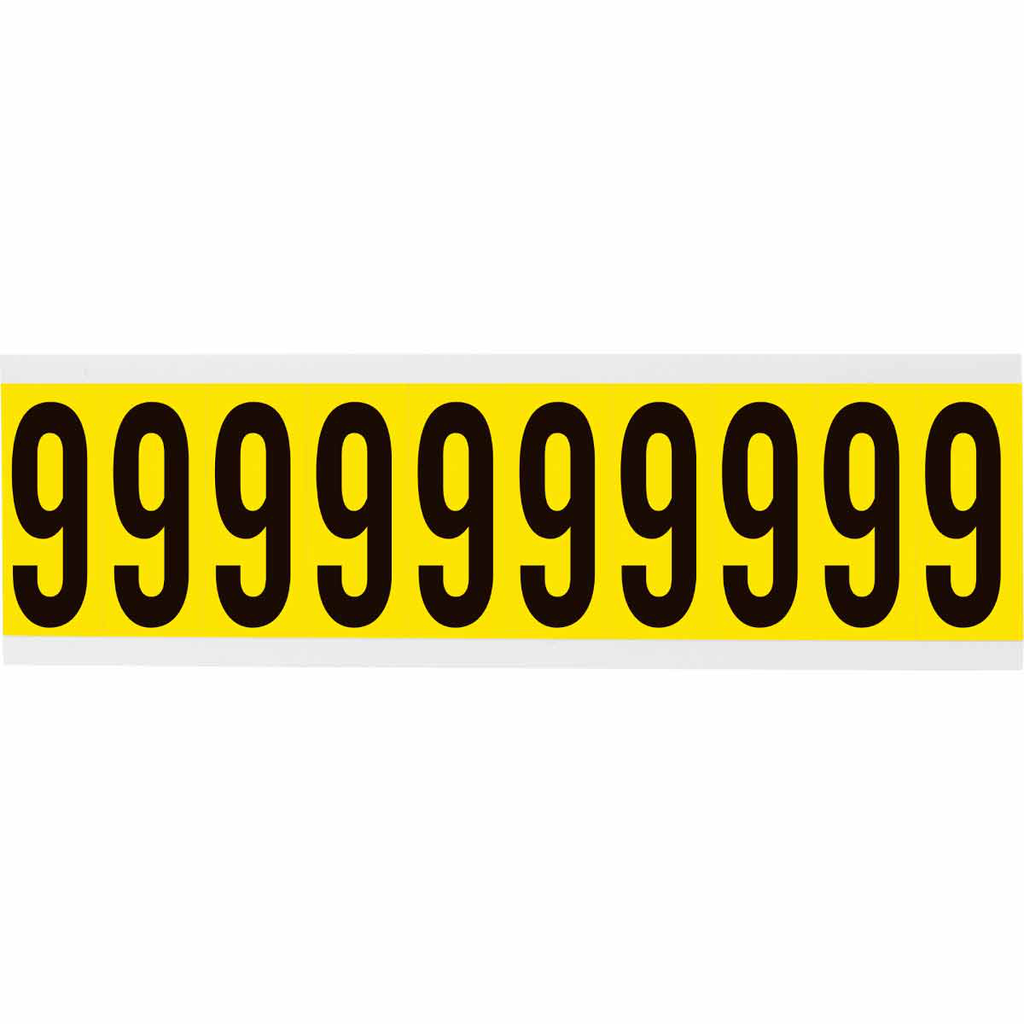 Product image for Brady 3440-9 3440 Series Repositionable Number and Letter Labels, 9