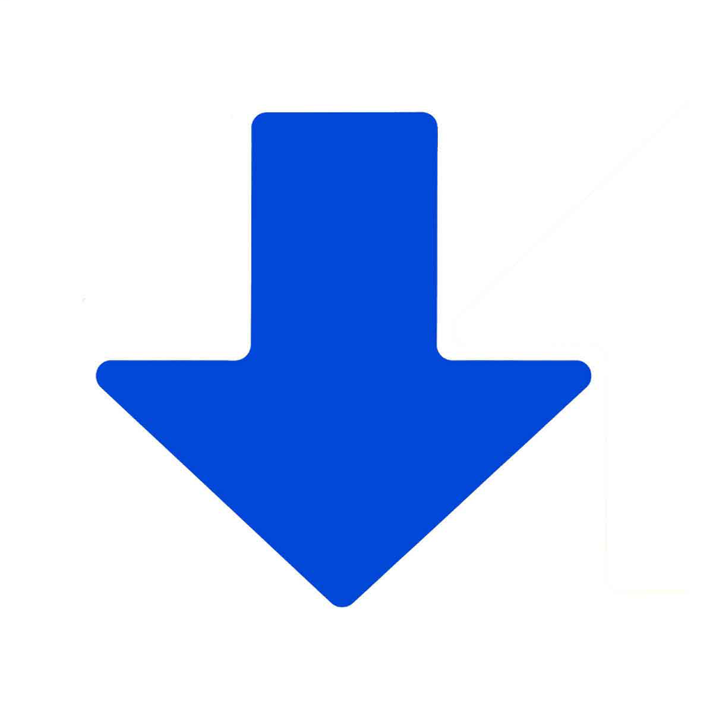 Product image for Brady 104414 ToughStripe® Floor Marking Tape Arrows - Polyester, Solid Color, Blue, 2" x 5"