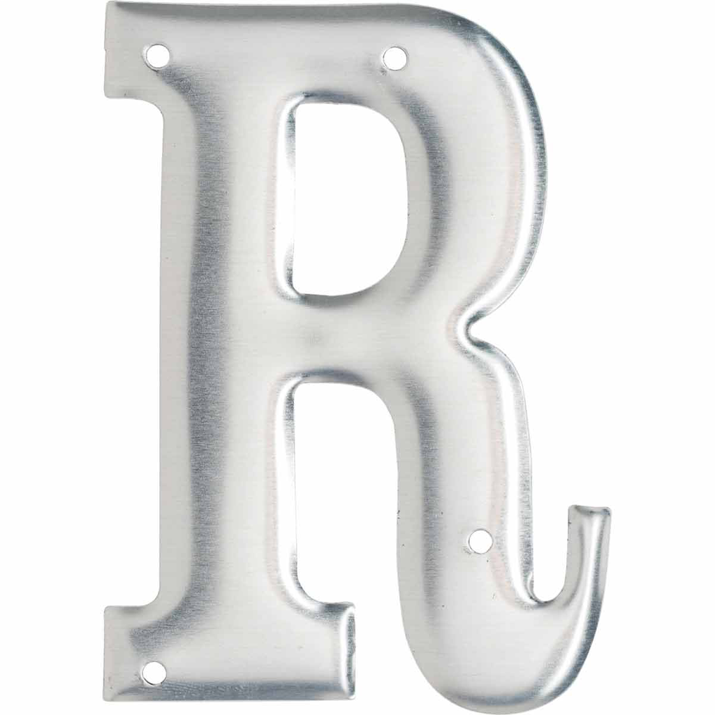 Product image for Brady 1600-R 1600 Series Permanent Aluminum Embossed Number and Letter Labels, R