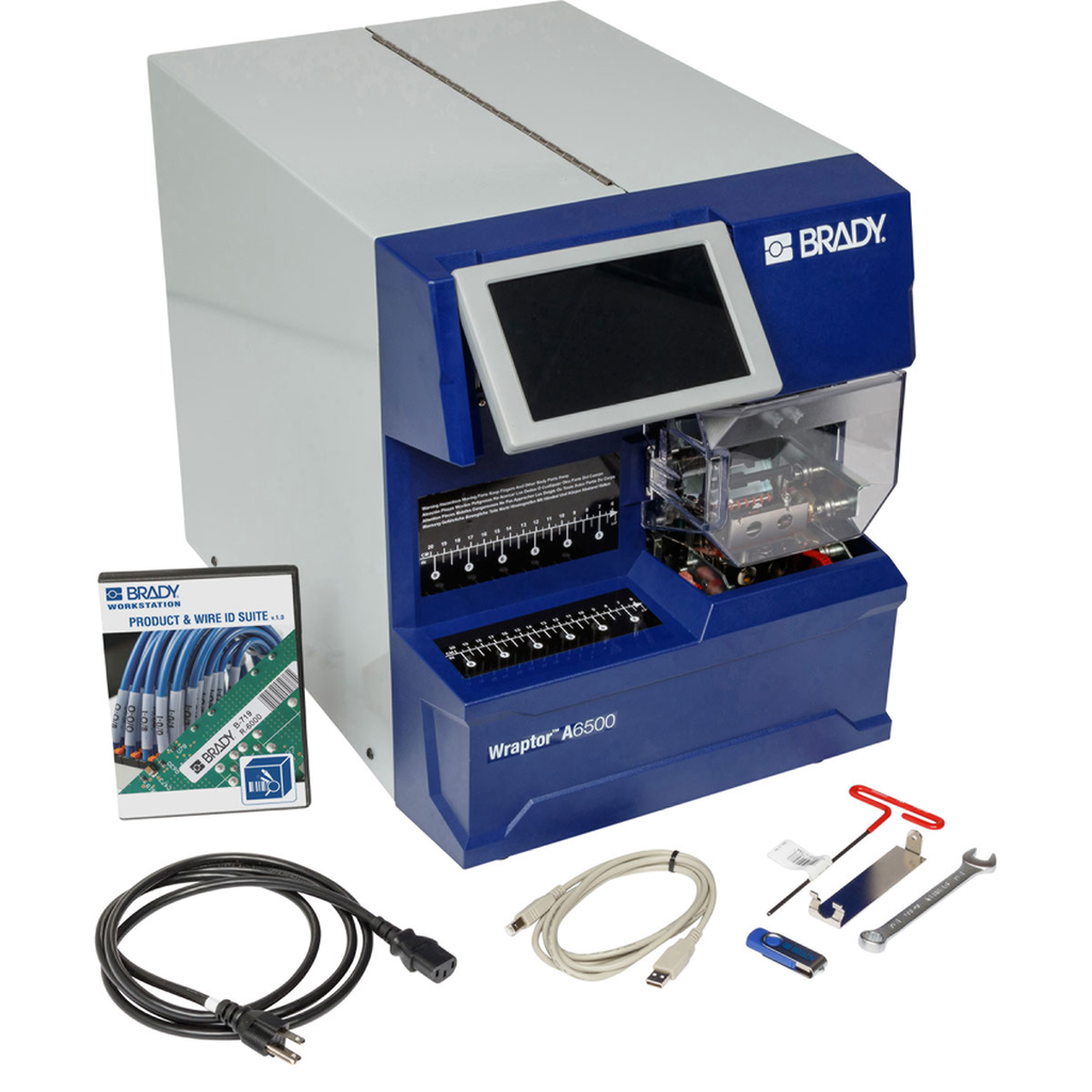 Product image for Brady WRAPTOR-A6500 Wraptor A6500 Wrap Printer Applicator, 17.75" H x 14.5" W x 22.5" D