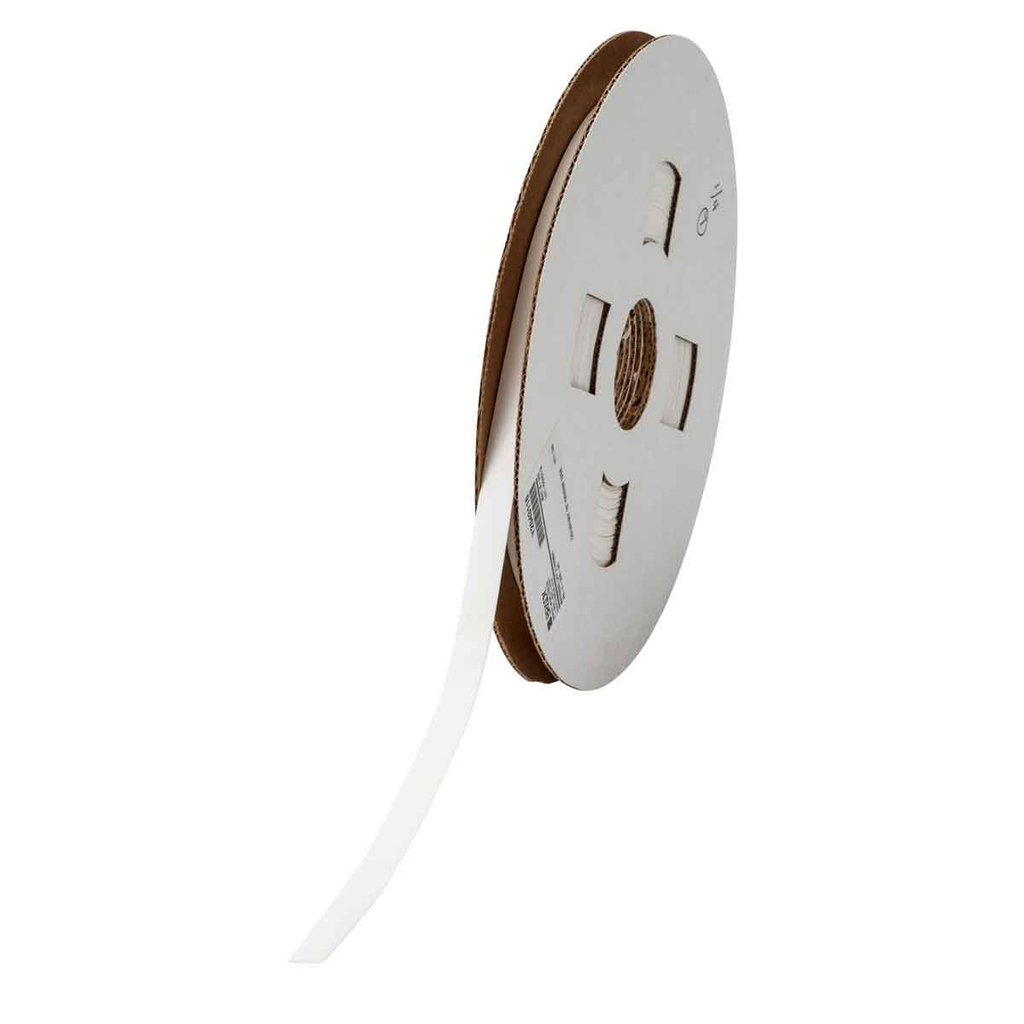 Product image for Brady PS-C-250-WT PermaSleeve Polyolefin Wire Marking Sleeves, 0.25" Dia x 90' L, White