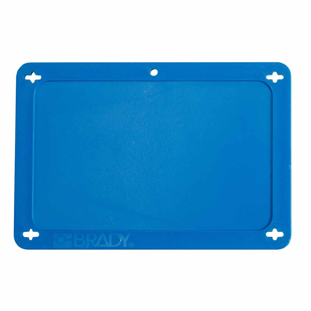Product image for Brady 41927 Blank Valve Tags, 3.2" H x 4.7" W, Plastic, Blue