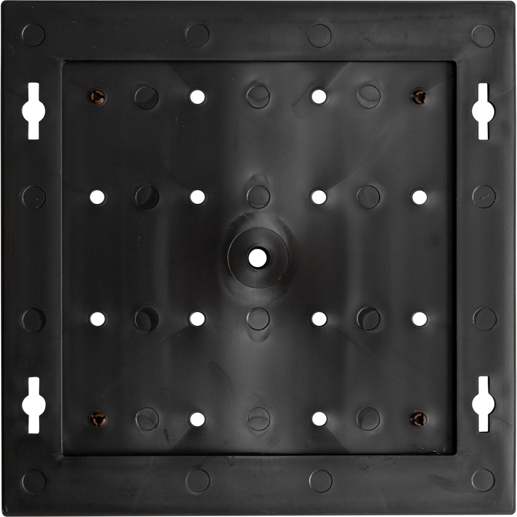 Product image for Brady 73403 Braille ADA Sign Frame, 8" x 8", Black, Plastic