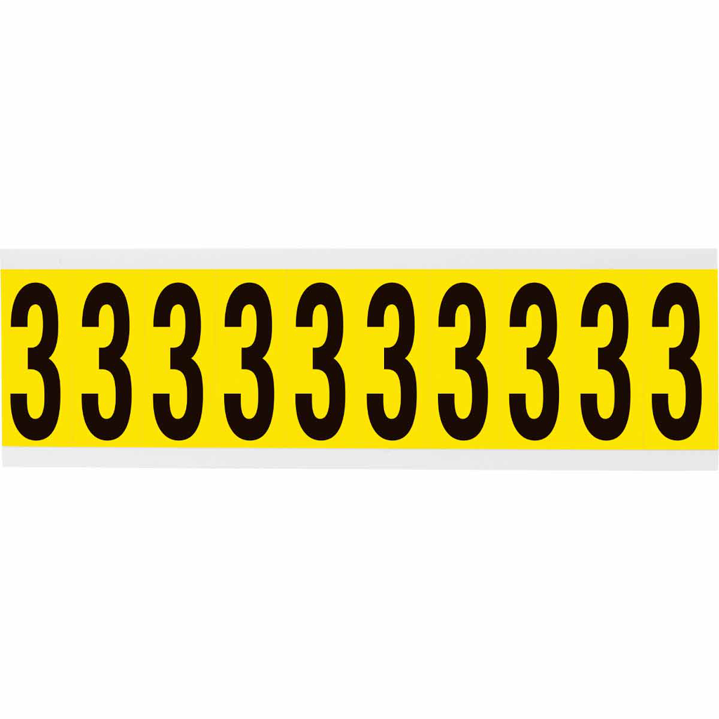Product image for Brady 3440-3 3440 Series Repositionable Number and Letter Labels, 3