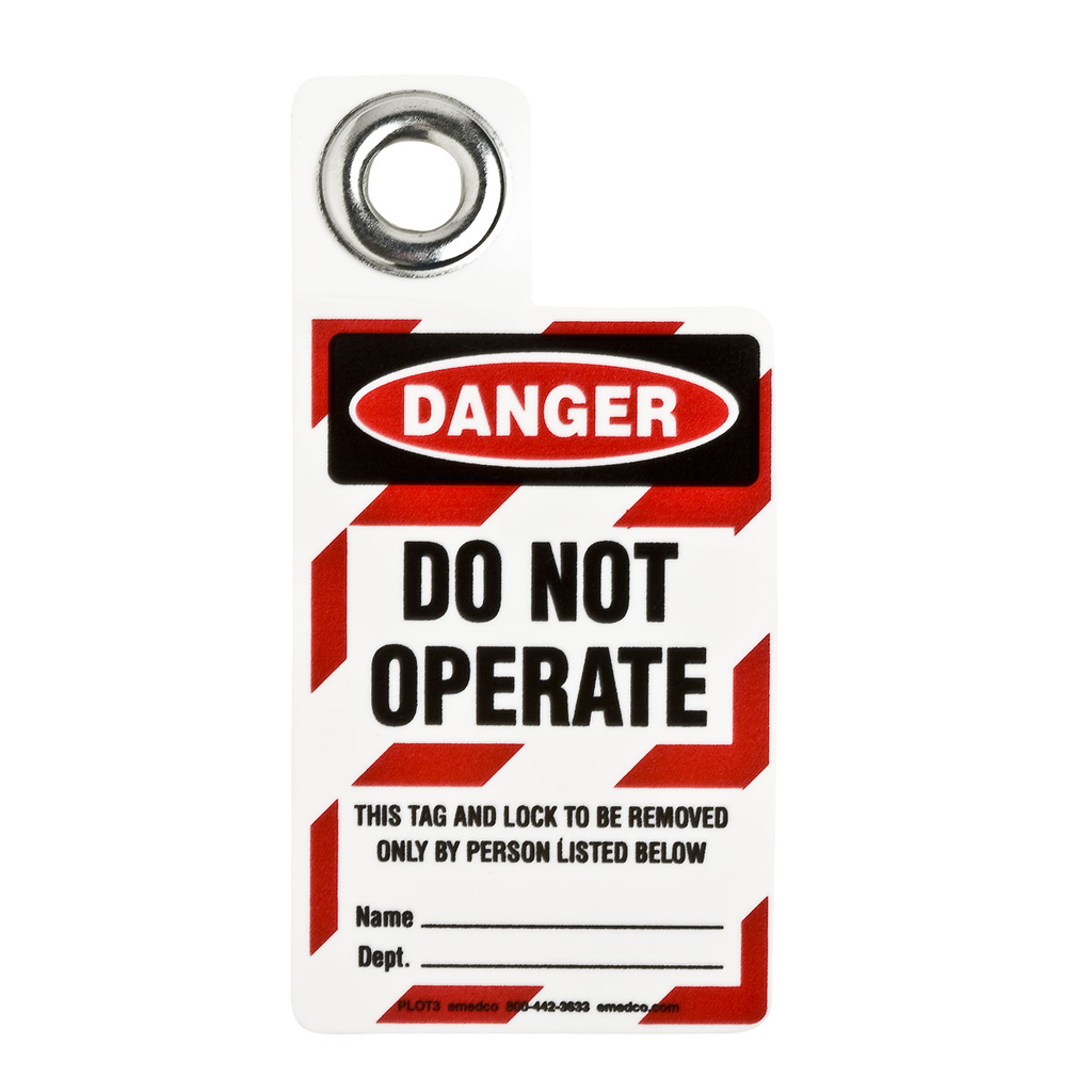 Product image for Brady 105723 Padlock Tag - Vinyl