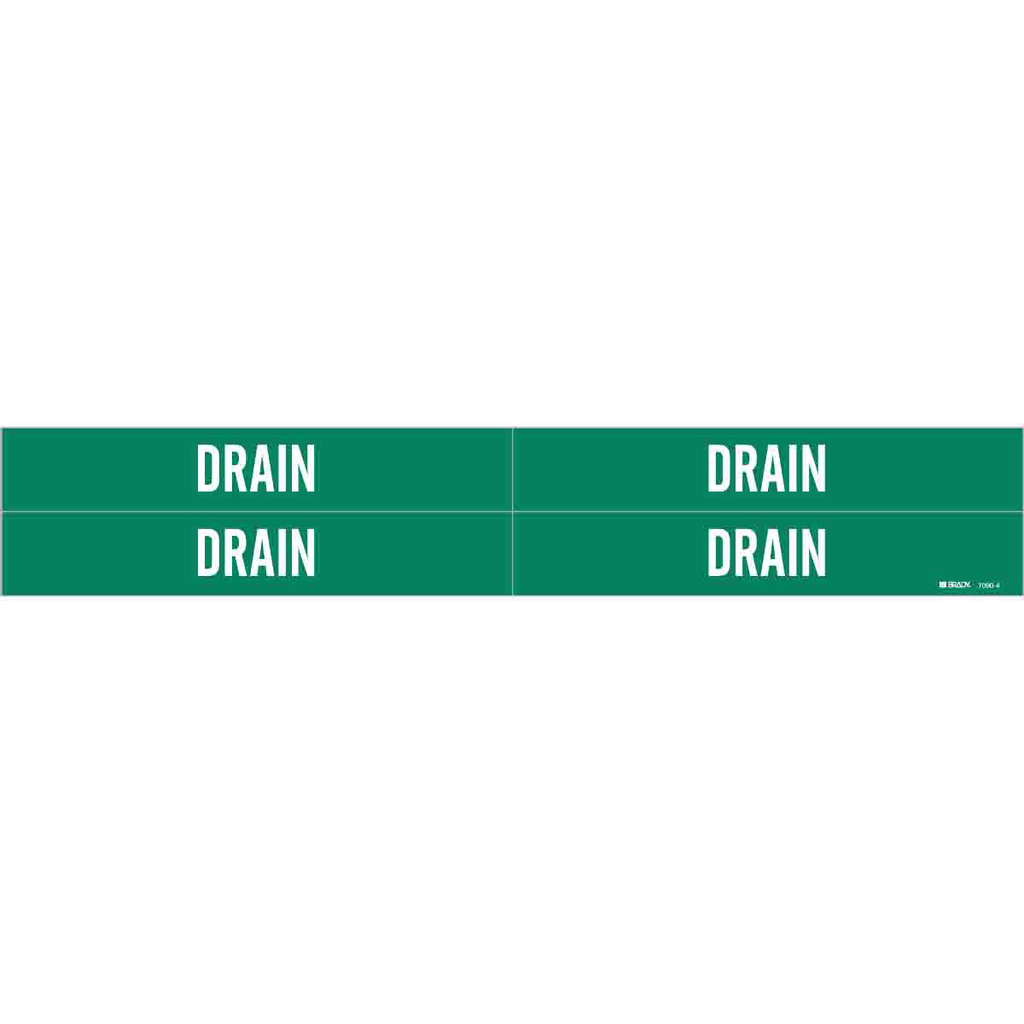 BRADY 7090-4 Pipe Mkr,B946,S-4,Grn, BRADY 7090-4 Pipe Mkr,B946,S-4,Grn,